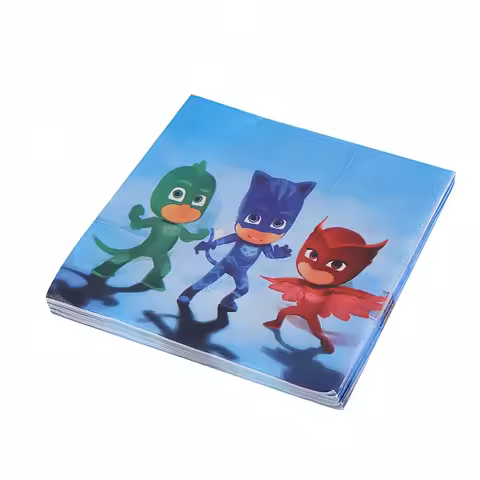 PJ MASKS Birthday Napkins Happy Birthday Decor PJ Masks Disposable Paper Towel Poke Ball Tissue Kids