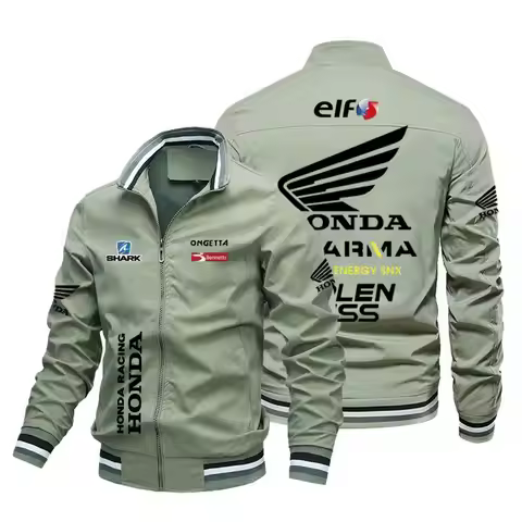 2025 Honda racing men's clothing outdoor zipper jacket fashionable casual sports motorcycle gp ridin