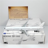 [Ready Stock Sale] NG Models 45000 1: 400 White Machine B757-300 Metal Airplane Model