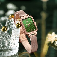 FNGEEN Luxury Waterproof ladies watch Fashion Green Quartz Watch for woman Square Business Watch for women relojes de mujer