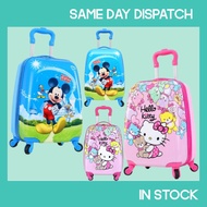 18inch 3D Cartoon Travel & School Trolley Bag Kids Luggage Bag Bag Bagasi Budak