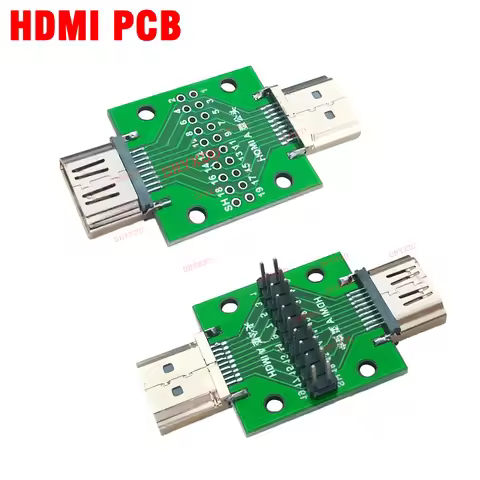 1pcs HDMI Male and Female Test Board Connector With Board PCB 19Pin 20Pin DP HD A Female To Male Ada