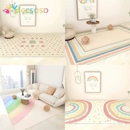 Living Room Coffee Table Mat Ins Girl Heart Plush Carpet Bedroom Bed Blanket Cloakroom Non-slip Foot