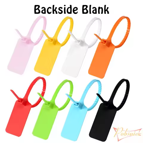 6pcs New 2019 “Zip Tie” Printed Disposable Plastic Security Seals Tag Off Sneakers Shoes Decorations
