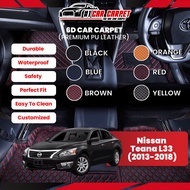 Nissan Teana L33 (2013-2018) Vip 6D Car Carpet PU Leather Car Mat Floor Mat Carmat Karpet Kereta