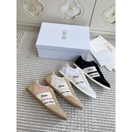 Dior Women's 2026 Spring/Summer Training Shoes - Casual Retro Forest Green Sneakers
