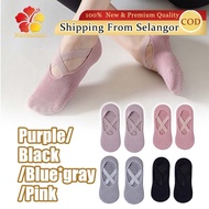 Pilates Yoga Socks Non-Slip Grips & Straps Silicone Base indoor sports fitness in Pilates EzLife