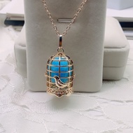 Bohemian Style Diffuser Necklace Hollow out Perfume Pouch Music Symbol Knot Pendant Womens Fashion J