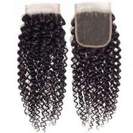 Brazilian 4x4 Lace Closure 100% Unprocessed Human Virgin Hair Pre Plucked Jerry Curl Pre-Plucked Hai