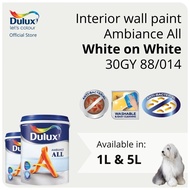 Dulux Interior Wall Paint - White on White (30GY 88/014)  (Ambiance All) - 1L / 5L
