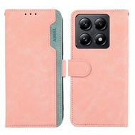 Ready to ship ABEEL Color Block RFID Leather Phone Case For Xiaomi 17/Xiaomi 15T Pro 5G/Xiaomi 17 Pr