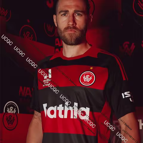 Australia 25/26 New Super Football Jersey Sydney Wanderers 3D Printed Quick-dry Soccer T-Shirts Men'