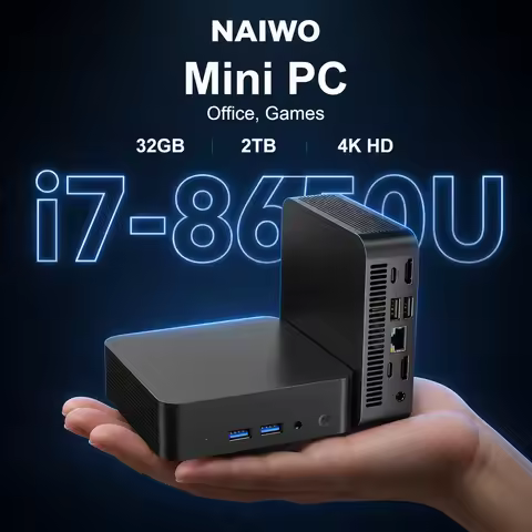 HOT MINI PC Gamer Computer Windows 11 Intel Core i7-8650U 32GB RAM 1/2TB SSD FHD Bluetooth WiFi6 TYP