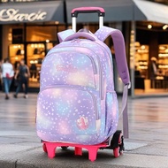 Elementary School Trolley Bag Female Junior High School Students Six-Wheel Stair Climbing Children's