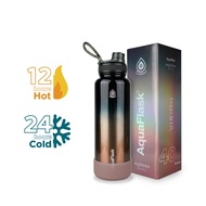 Aqua flask Aurora Collection (18oz/22oz/32oz/40oz) w/ Silicone Boot Double Wall Vacuum Insulated Tumbler