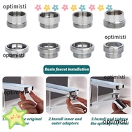 OPTIMISTI Water Filter Adapter, 18/20/22/24mm To 22mm With Washer Faucet Adapter Set,  Metal Faucet 