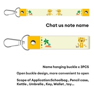 WEPHOTO 3pcs Customizable name labels for kids Personalized Name Tag  Kids Labels Durable  Luggage &