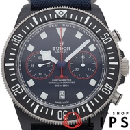 帝舵 Pelagos FXD 計時碼表 Alinghi 紅牛車隊 Pelagos M25807KN-0001 男士腕錶，藍色，成色極佳，帶原裝錶盒和保固卡，碳纖維/尼龍錶帶，全新