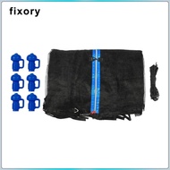 fixory Trampoline Safety Enclosure Net Fence Weather Resistant Protective Net 14ft 6 Poles 4.27m