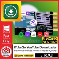 iTubeGo YouTube Downloader 10.9.3 - Download YouTube Videos & Playlists Quickly | WINDOWS - SOFTWARE