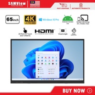 SAMView 4K Interactive Whiteboard with Wireless Screencast Multipoint Touchscreen with OPS i5 CPU 16