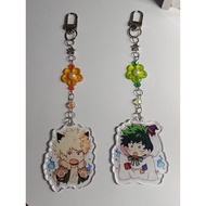 GANTUNGAN Keychain / Keyring Acrylic Keychain/ My Hero Academia BakuDeku Bakugou katsuki Midoriya iz