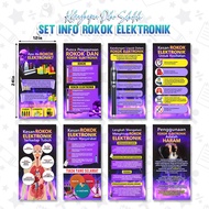 🌼1 DAY SHIP🌼 SET INFO ANTI ROKOK ELEKTRONIK & VAPE (8in1) / INFO KAUNSELING / DEKORASI / TEBAL 380GS