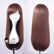 DVA Song Hanna cosplay Wig] < Watch Pioneer/Ass > Brown Red Anime Fur Long Straight Daily