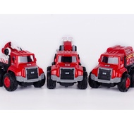 Ready Stock GLW alloy engineering fire-fighting excavation ladder truck toys 现货钢力威合金工程消防惯性大脚车儿童男孩玩具挖