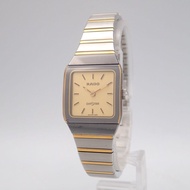Rado 瑞士雷達表 的經典古董款式 DiaStar（鑽星系列）方形石英女裝腕表
