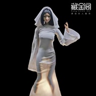 [High Quality] Ready Stock 1/6 Female Soldier Doll Costume COS Ghost Female Thin Transparent Skin-Fr