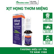 Xịt Họng Henry Blooms Olive Leaf Giúp Bảo Vệ Răng Miệng & Vùng Hầu Họng 30ml