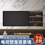 Metal Stainless Steel TV Niche Embedded Aluminum Alloy Embedded Frame Steel Plate Background Cabinet75Inch100Inch