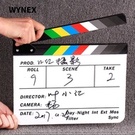 WYNEX Clapperboard, Colorful Photography Prop Director Film Clapboard, Useful Large Panel Decoration