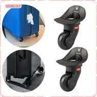 [szxmkj2lp] 2 Pieces Luggage Wheels Suitcase Wheels Swivel Casters Double Row Roller