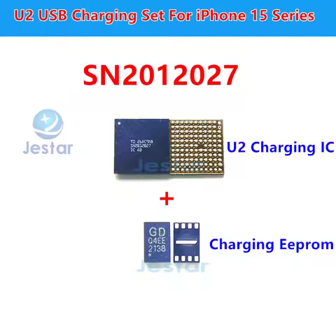 U2 SN2012027 +8N( Q4EE) Eeprom Charging IC Set For iPhone 15 Series 15Pro/ProMax/Plus