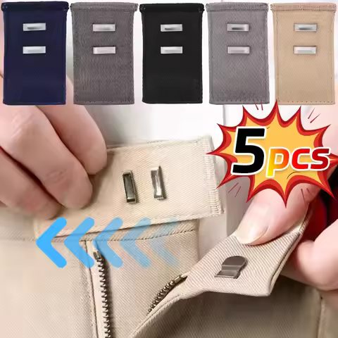 Adjustable Waist Extension Buckle Seamless Trousers Waist Extender Convenient Pants Waistline Expand