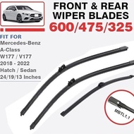 Applicable to Mercedes-Benz W Level W177 V177 2018-2022Front and Rear Wiper Blades24Inch+19Inch+134.