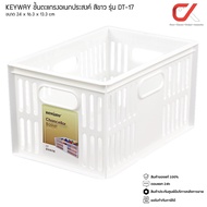 KEYWAY Multipurpose Basket Model DT-17 Grid Shelf White (Size 16.3 X 24 X 13.3 cm) DT17