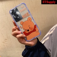 Phone Case OPPO Reno 11 Pro 11F Back Cover Soft and Transparent Silicone Anti Drop Cartoon Bear Pig Cute Cover for OPPO Reno11 Pro F Cases