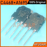 Original 2SA1695 2Pair 4PCS 2SC4468 140V -20A TO3P (2PCS A1695 + 2PCS C4468) TO-3P Transistors New p