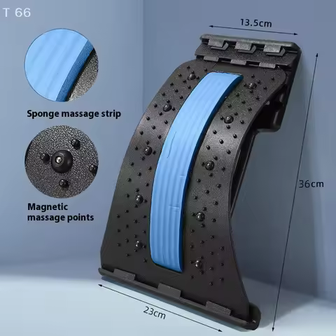 Indoor Fitness Equipment Lumbar Traction For Pain Relief Magnetic Therapy Back Stretcher Lumbar Mass