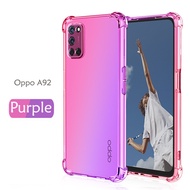 Carristo Oppo A92 Anti-Shock Case Cover Rainbow Aurora TPU Soft Casing Housing