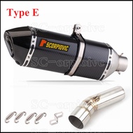 Zhiju F700GS แบบเลื่อนบนทางหนีไอเสีย Moto คาร์บอนไฟเบอร์470มม. ท่อไอเสีย DB ท่อเชื่อมกลางนักฆ่าสำหรั