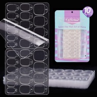 BTArtbox 10 Sheets 15 Sizes Ultra Thin & Waterproof Nail Stickers for Fake Nails, 300PCS Double Side