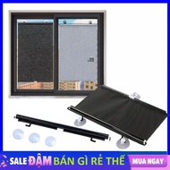 Smart Self-Rolling Sun Shade - Convenient Heat-Proof Glass Door Sun Shade for Office