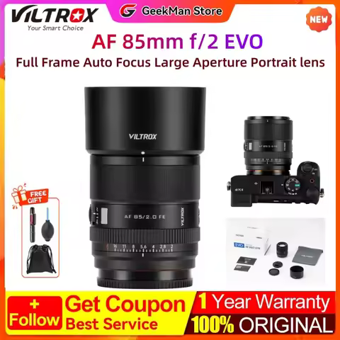 Viltrox 85mm F2.0 EVO Full Frame Auto Focus Large Aperture Portrait Cameras Lens for Sony FE Mount A