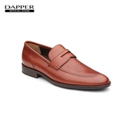 DAPPER รองเท้าหนัง แบบสวม Classic Penny Loafers สีน้ำตาลแทน