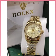 Stock baru【Datejust】 Rolex Jam tangan perempuan original 100% Automatik /Automatic women's Watch 32m