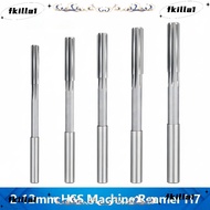 FKILA Chucking Reamer, 2mm-12mm H7 HSS Reamer, Drill Straight Flute Shank Diameter H7 Reamer Metal